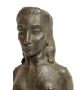 John Rädecker (1885-1956), gepatineerd brons, vrouwenfiguur met doek om haar bovenbenen gewikkeld, op de achterkant gesigneerd met de initialen van de kunstenaar 'J.R'. Naakt, 1924 - John (J.A.) Raedecker