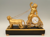 A very rare Empire mantle clock
