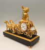 A very rare Empire mantle clock