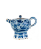 Een Blauw-witte Kleine Pot met Deksel in Delfts Aardewerk