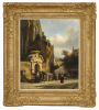 Gate of the Zuiderkerkhof, with the Nieuwezijds Chapel - Cornelis Springer