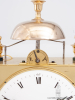 A French brass Capucine travel clock with strike and alarm, Ballif A Toulouse, circa 1800.