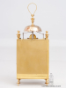 A French brass Capucine travel clock with strike and alarm, Ballif A Toulouse, circa 1800.