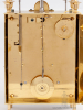 A French brass Capucine travel clock with strike and alarm, Ballif A Toulouse, circa 1800.