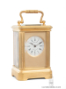 A miniature French gilt brass carriage clock, Le Roy & Fils, circa 1890.