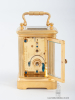 A miniature French gilt brass carriage clock, Le Roy & Fils, circa 1890.