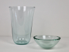 Bert Frijns, (1953 Worms, Duitsland), heldere stapelkommen in glas, 2-delig 1994 - Bert Frijns