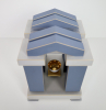 Wim Borst (Gouda 1946), keramiek/perspex sculptuur met titel 'Japanese Potter' - Wim Borst