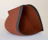 Wouter Dam, (1995), sculptural terracotta object with black edge, 1995 - Wouter Dam
