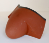 Wouter Dam, (1995), sculptural terracotta object with black edge, 1995 - Wouter Dam