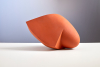 Wouter Dam, (1957), sculptural ceramic, red (terracotta) object, 1993. - Wouter Dam