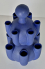 Jan van der Vaart (1931-2000), tweedelige Tulpentoren met blauw glazuur - Johannes Jacobus, Jan van der Vaart