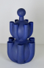 Jan van der Vaart (1931-2000), tweedelige Tulpentoren met blauw glazuur - Johannes Jacobus, Jan van der Vaart