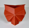 Jan van der Vaart (1931-2000), rood geglazuurde steengoed Multipel vaas