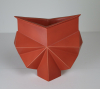 Jan van der Vaart (1931-2000), rood geglazuurde steengoed Multipel vaas