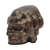 Adrianus Remiëns (1890 – 1972), patinated bronze Amsterdam School mask head (bookend), design ca. 1920. - Adrianus Remiëns