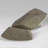 Kayoko Hoshino (1949), abstract shaped, stoneware, lidded box, decorated inside with silver foil, design & execution own studio in Japan. Purchased at gallery Carla Koch Amsterdam around 2007. - Kayoko Hoshino
