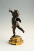 A pair of bronze sculptures