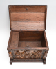 A 16th century oak bridal chest