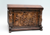 A 16th century oak bridal chest