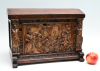 A 16th century oak bridal chest