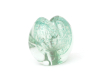 AD Copier 791061 Oude Horn, North Sea series, thick-walled clear glass vase with green color powders - Andries Dirk (A.D.) Copier