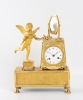 A French Empire ormolu sculptural mantel clock, circa 1810