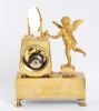 Een Franse Empire vuurverguld bronzen pendule, circa 1810