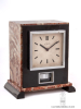 A French Art Deco marble Reutter patent atmos clock, circa 1932