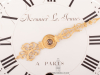 A rare French Louis XVI quarter repeating wall clock, Meunier Le Jeune, circa 1770.