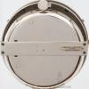 Een Franse Art Deco vernikkelde Reutter patent atmos klok, circa 1933.