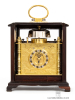 A Japanese table clock with strike and calendar, Makura-Dokei, circa 1840.