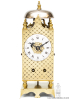 A miniature Northern French brass table lantern clock, circa 1780