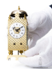 A miniature Northern French brass table lantern clock, circa 1780