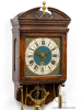 A rare Dutch Frisian stained oak hood clock, circa 1780.