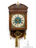 A rare Dutch Frisian stained oak hood clock, circa 1780.