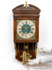 A rare Dutch Frisian stained oak hood clock, circa 1780.
