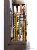A rare Dutch Frisian stained oak hood clock, circa 1780.