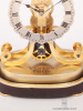 A miniature English brass skeleton clock, Fenton Bury, circa 1850.
