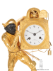 A French Empire ormolu mantel clock 'Harlequin', circa 1815