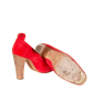 Chanel Rode Suède Pumps - Chanel