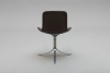 Poul Kjaerholm (Denemarken 1929 - 1980), set (4) PK9 stoelen, (Tulp stoelen) met bruin leren bekleding, editie Kold Christensen - Poul Kjaerholm