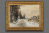 Louis Apol (1850-1936) Winter on the river Vecht