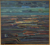 Dirk Breed (Kolhorn 1920-2004 Waverveen), oil on canvas, 'Bird's-eye view 5' - Dirk Breed