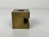 Theo Aart Volten (Andijk 1925 - 2002 Amsterdam), messing sculptuur kubus groot - Andre Theo Aart Andre Volten