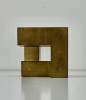 André Volten (Andijk 1925-2002 Amsterdam), brass openwork cube, ca. 1990 - Andre Theo Aart Andre Volten