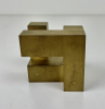 André Volten (Andijk 1925-2002 Amsterdam), brass openwork cube, ca. 1990 - Andre Theo Aart Andre Volten