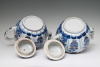 A pair of large Chinese Imari teapots