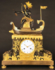 French mantel clock, the 'Amerindian hunter'  à Paris, circa 1800.