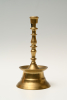 A Dutch bronze candlestick